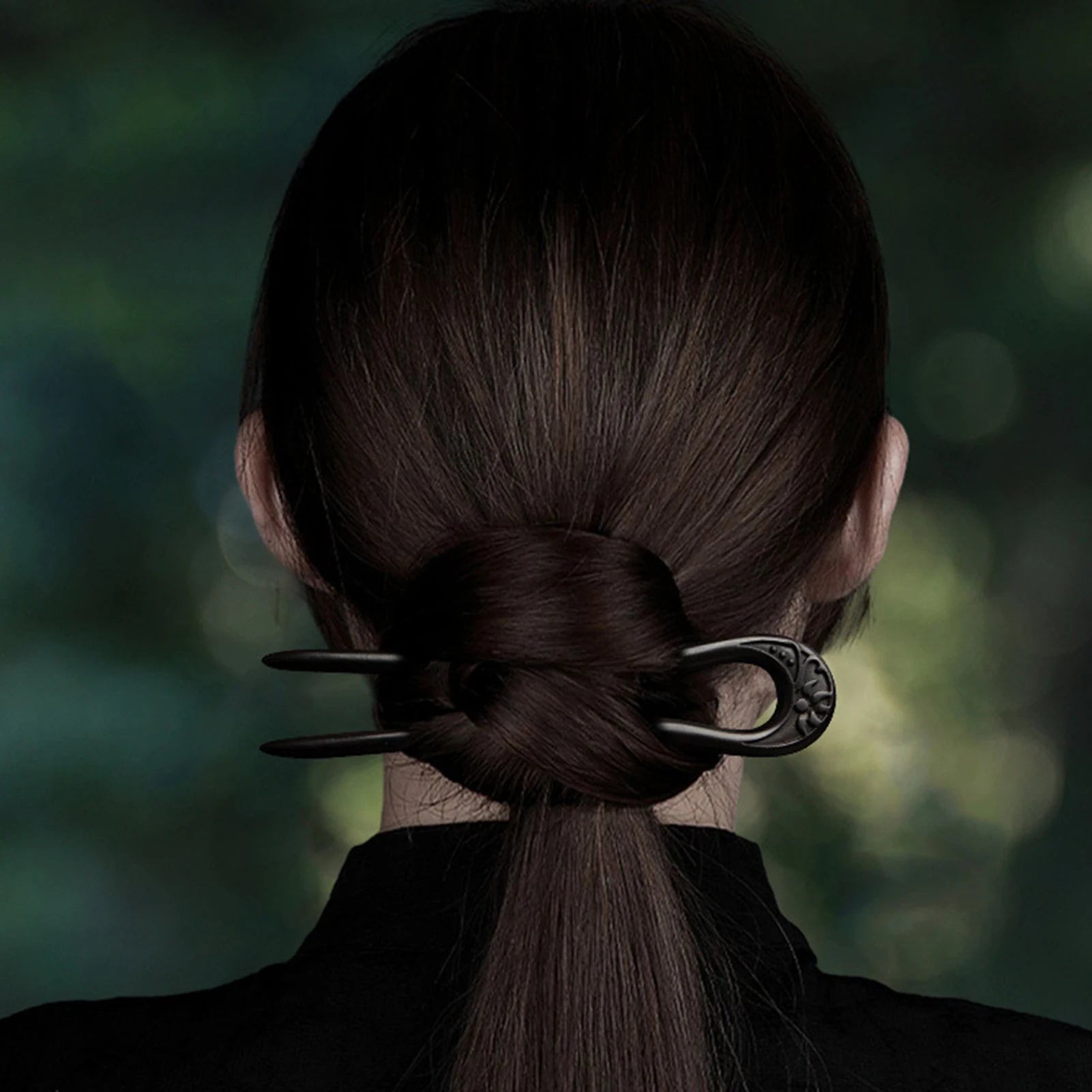 Handmade Wood Hair Pins and Clips Chinese Wooden Hair Sticks Forks U Shaped Hairpins Clips Retro Fashion Hairclips Headwear