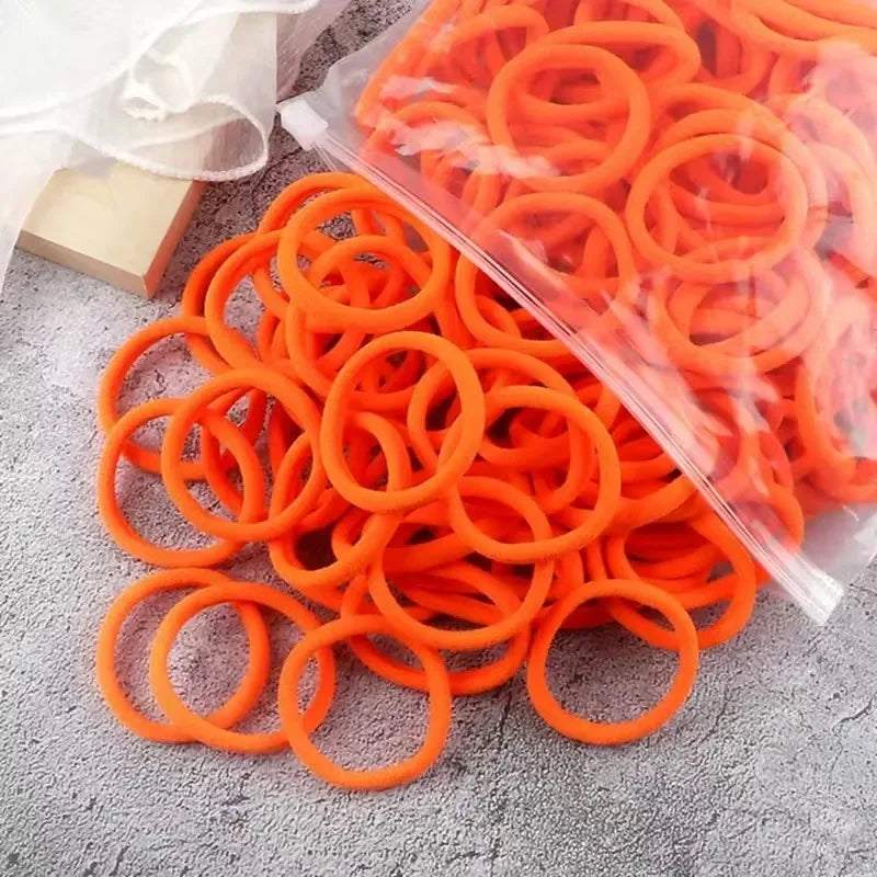 Women Basic Hair Bands 1.57inch Simple Solid Colors Elastic Headband Hair Ropes Ties Hair Accessories Ponytail Holder elastic