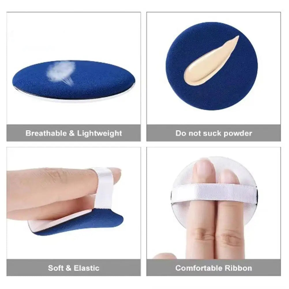 Sponge Round Air Cushion Thin Lightweight Foundation Sponge Dry Wet Dual-Use Beauty Powder Sponge Face Puff Beauty Tools