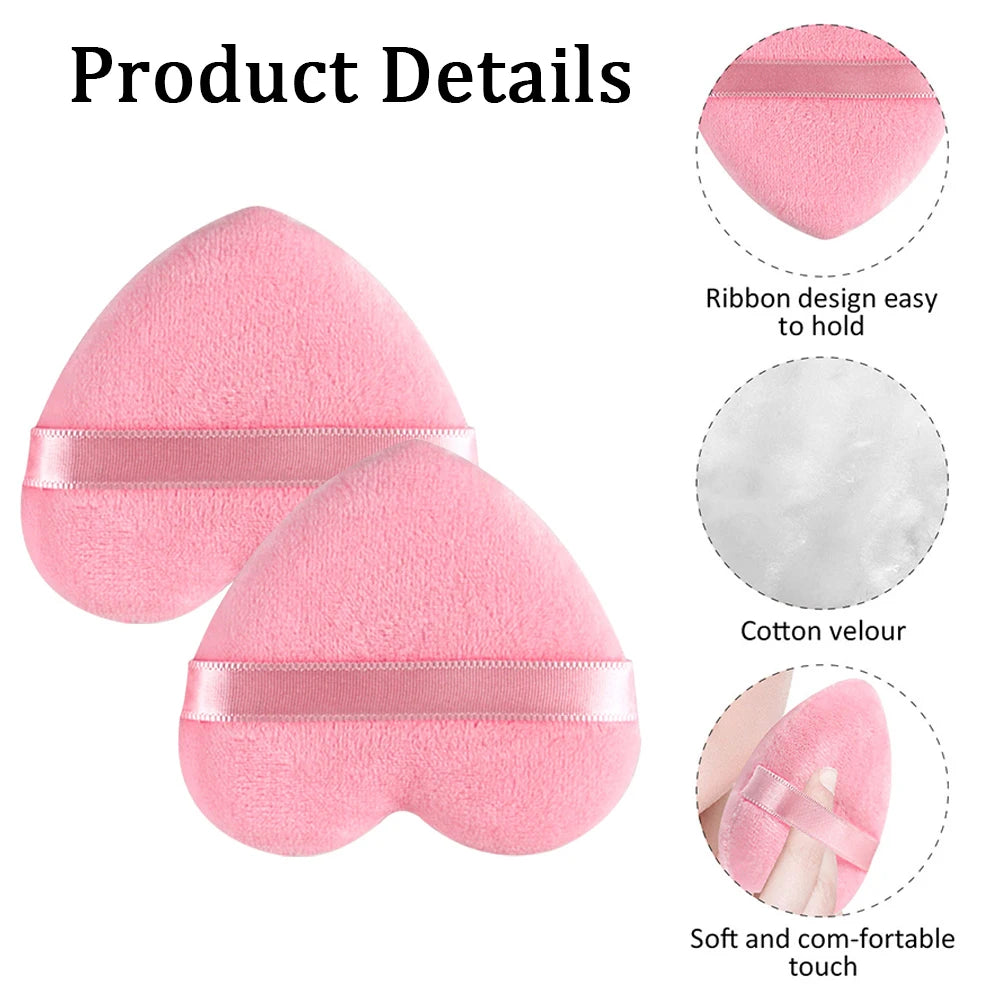 20/30Pcs Triangle Velvet Powder Puff Wet Dry Use Makeup Sponge Cosmetics Blender Makeup Foundation Beauty Tool Accessories