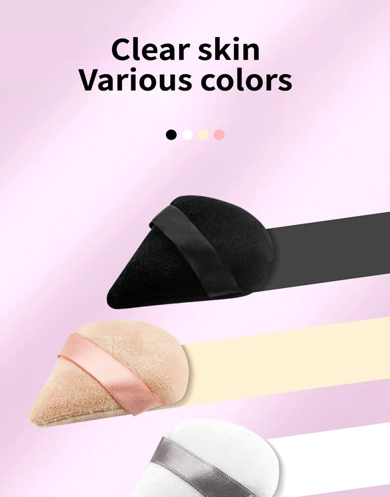 Flocked Cushion Makeup Puff Suitable For Dry And Wet Use Flawless Skin-Friendly Setting Puff for Pressed Powder and Loose Powder