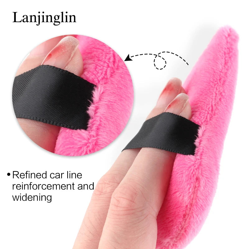 Lanjinglin 2/3/6PCS Triangle Velvet Powder Puff Wet Dry Use Makeup Sponge Cosmetics Beauty Foundation Makeup Tool Accessories