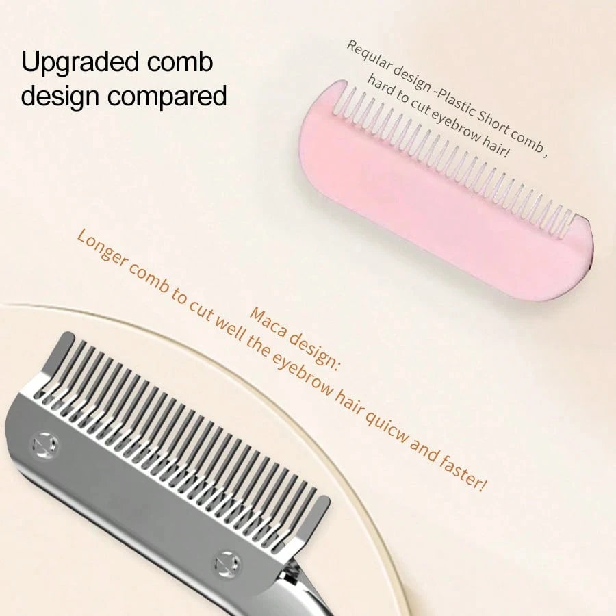 2Pcs Stainless High Quality Eyebrow Trimming Tool With Eyebrow Comb&Trimmer Eyebrow Scissors.Perfect Tools For Trimming
