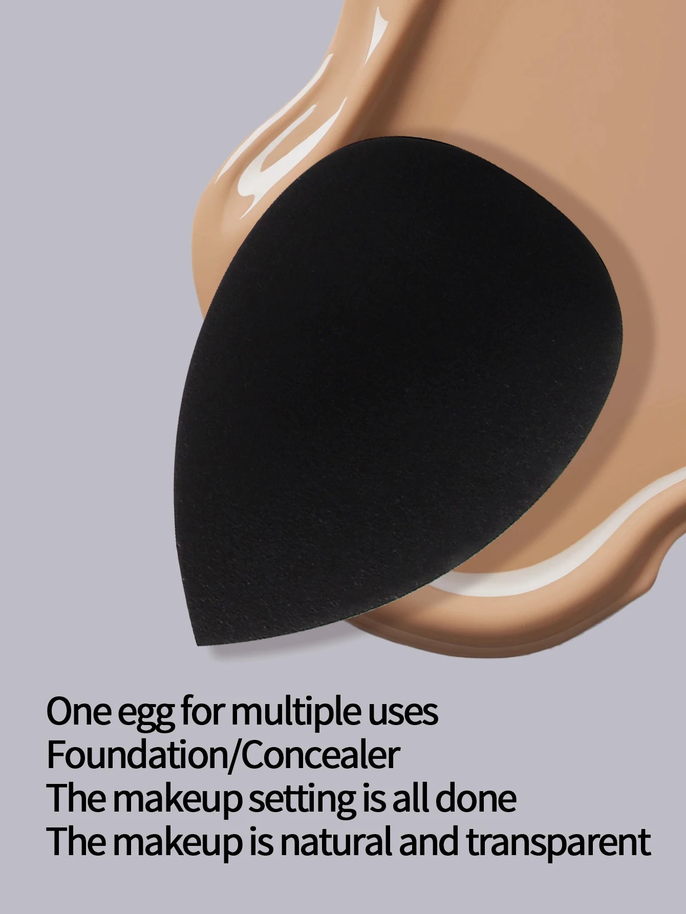 12pieces black beauty egg Makeup sponge egg Dry and wet dual-purpose makeup egg Portable beginner makeup powder puff set