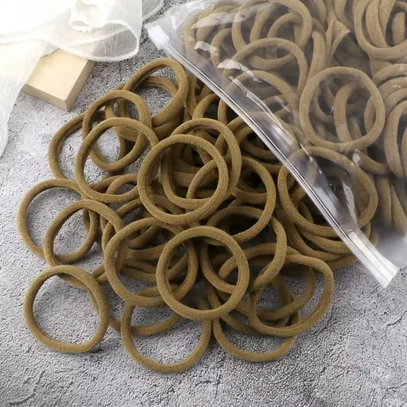 Women Basic Hair Bands 1.57inch Simple Solid Colors Elastic Headband Hair Ropes Ties Hair Accessories Ponytail Holder elastic