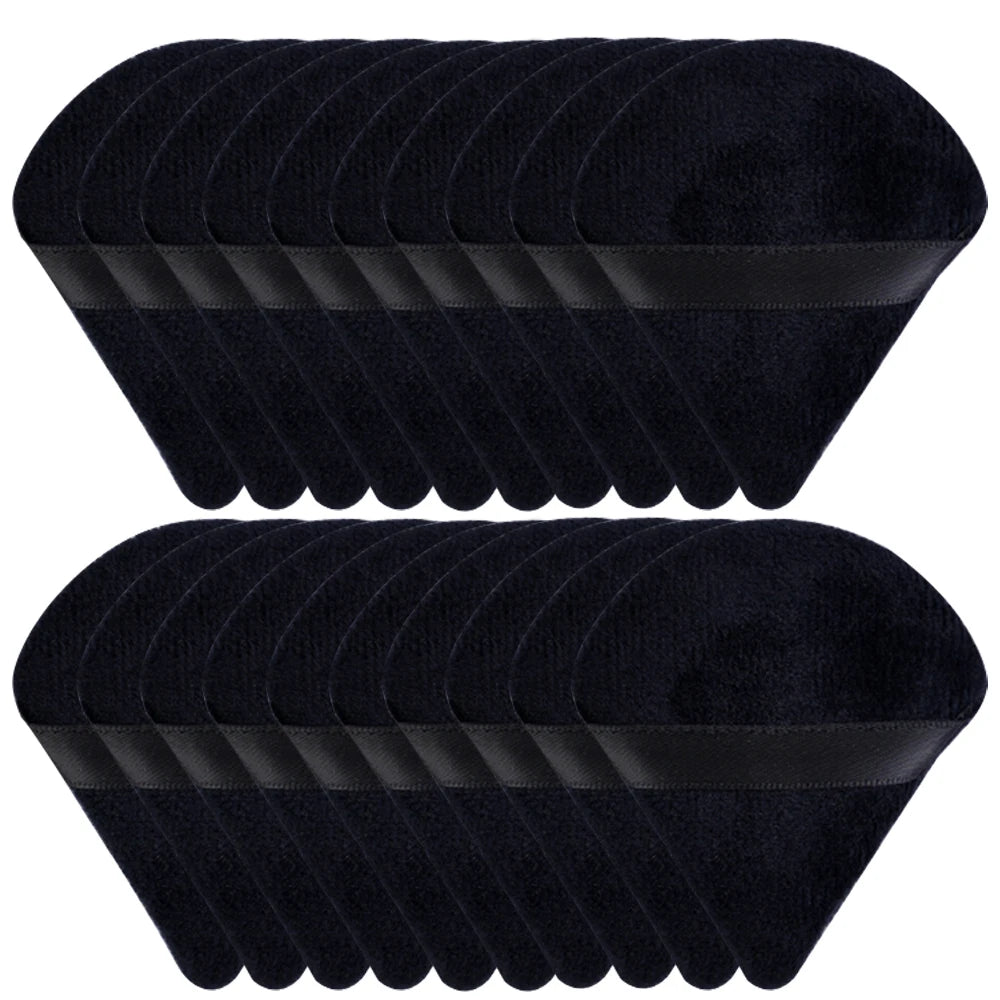 20/30Pcs Triangle Velvet Powder Puff Wet Dry Use Makeup Sponge Cosmetics Blender Makeup Foundation Beauty Tool Accessories