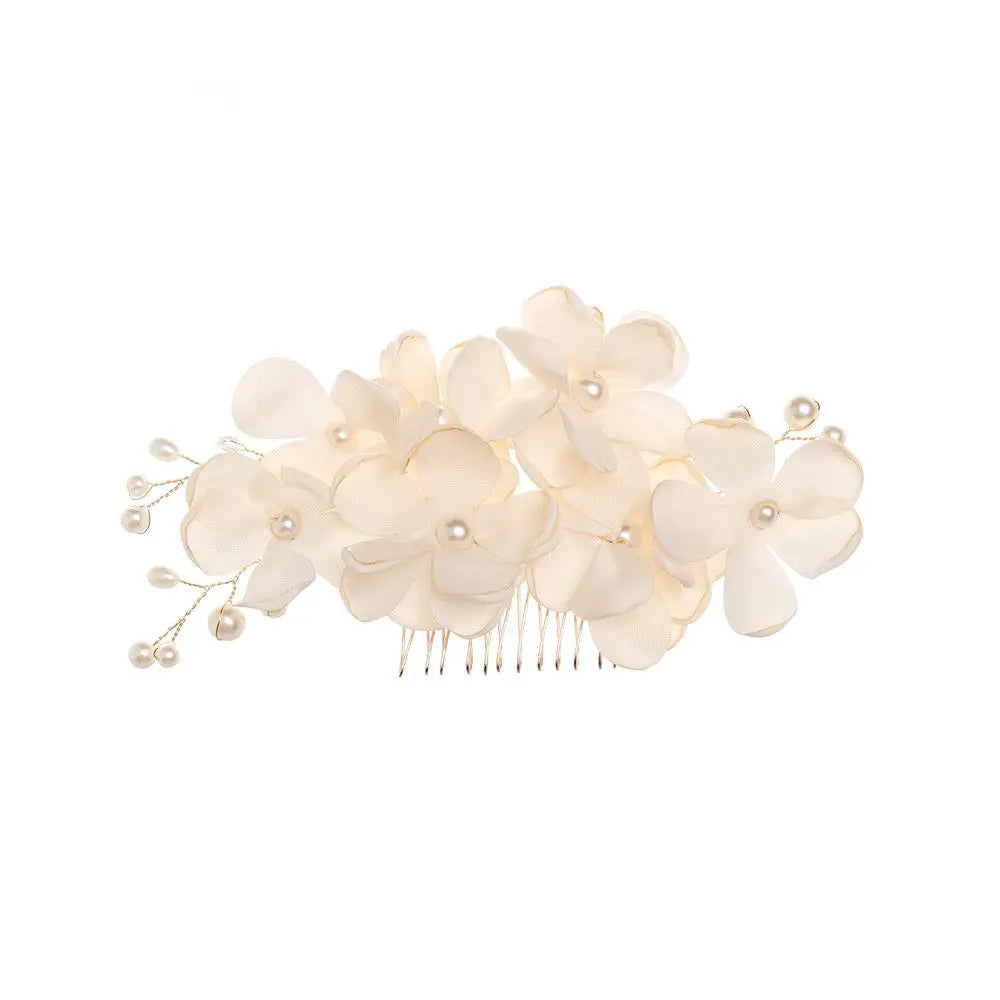 Fashion Bridal Wedding Bridesmaid Red/Pink/Champagne Romantic Flower Hair Clip Hairpin Comb Accessories