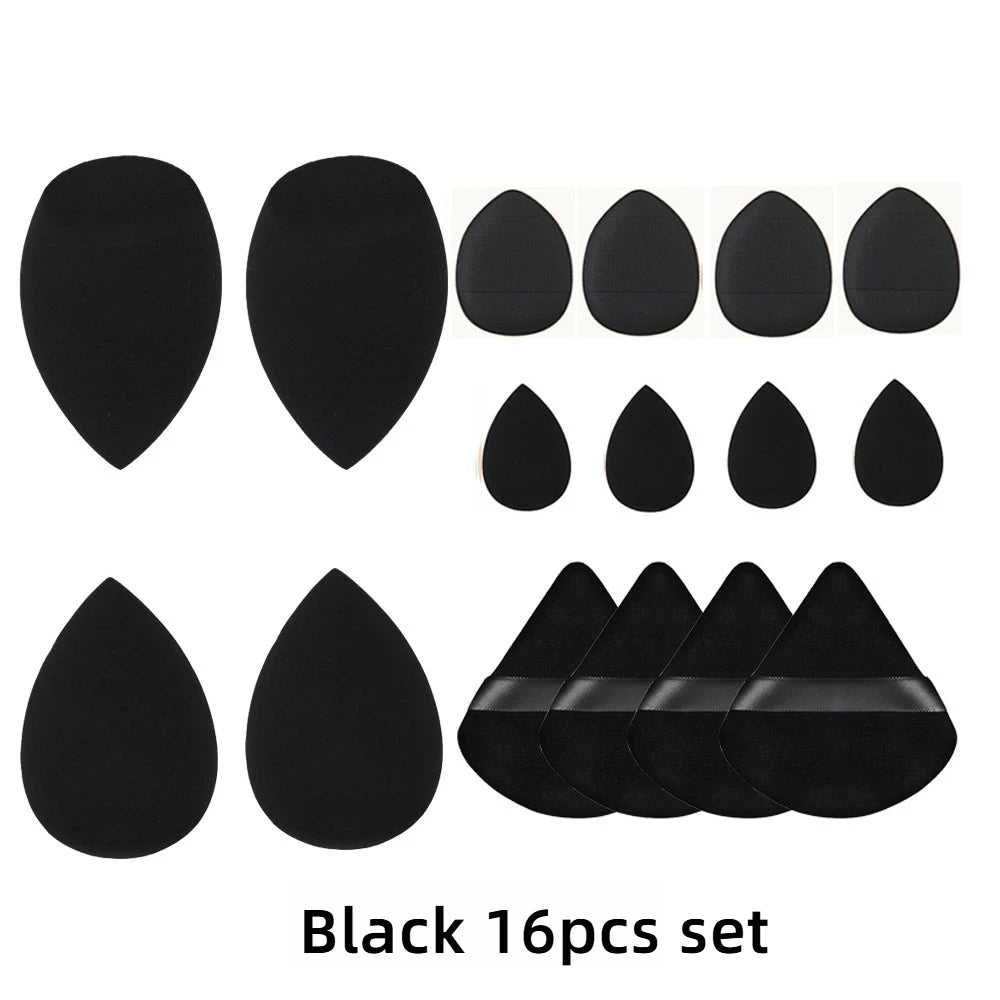Makeup Sponge Set Blender Sponges 14/16Pcs for Liquid Cream, and Powder Latex Free Makeup Sponges Multi-colored Sponges