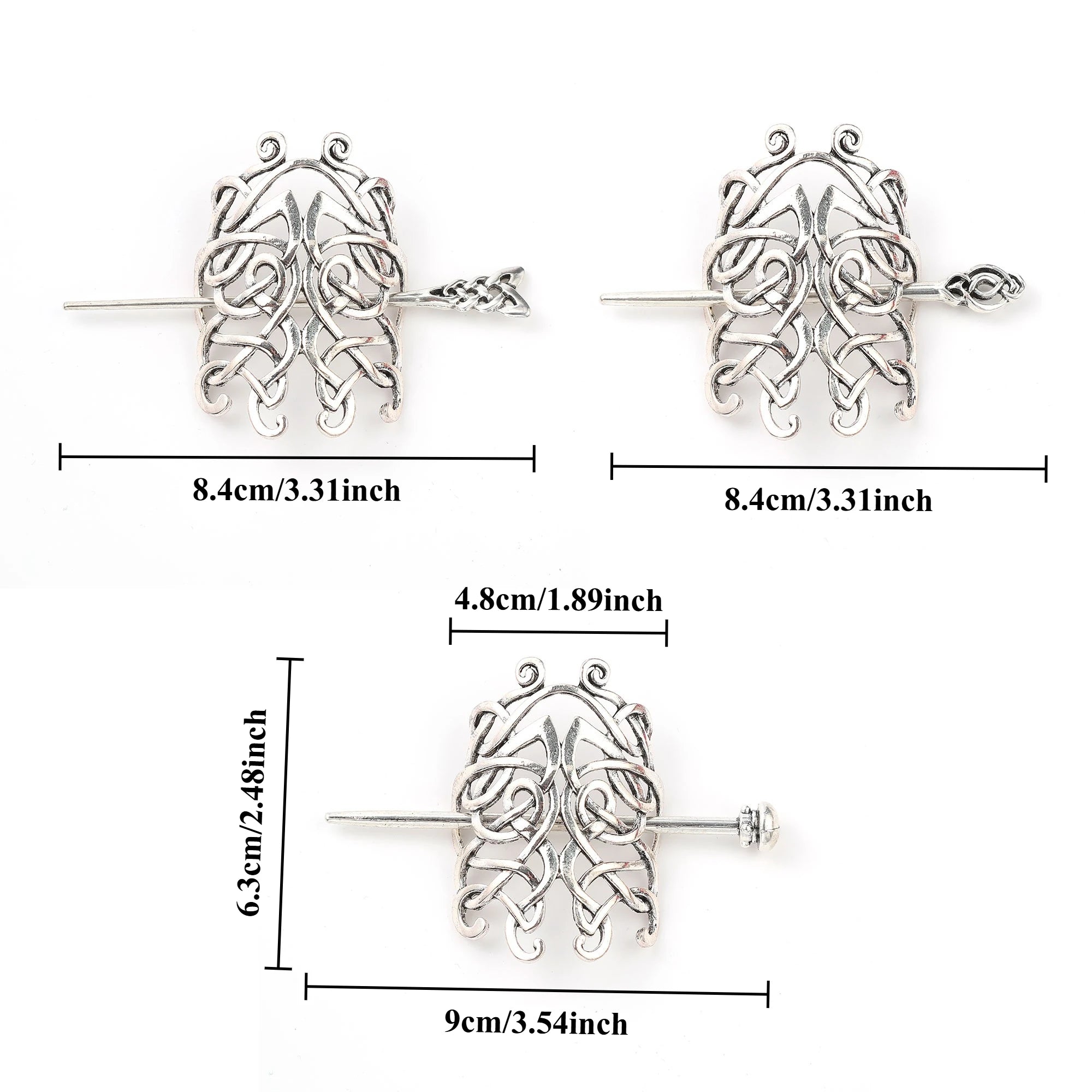 Retro Viking Irish Hairpin Hairpin Trendy Fashion Easiest for Match Celtic Knot Hair Stick Scandinavian Norwegian Style Hair Accessories Party Accessories Valentine's Day Birthday Gifts